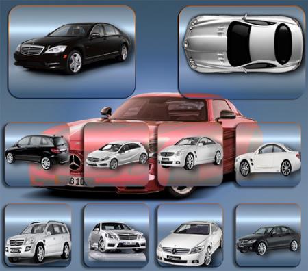 Png клипарты для фоторамки - Авто mercedes