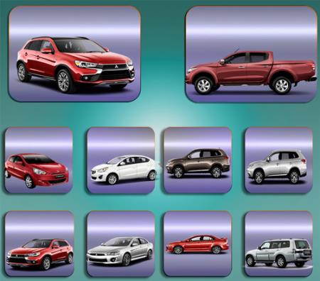 Прозрачные картинки для фотошопа - Автомобиль Mitsubishi